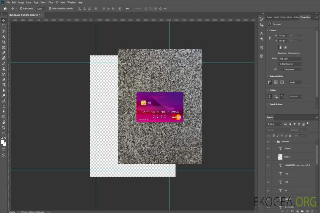 Banque argentine Credicoop mastercard photolook recto template